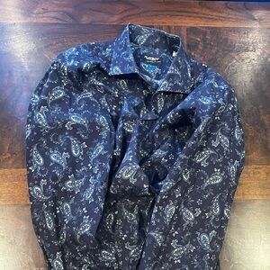 Elegant Blur black and white Paisley Shirt. From a designer boutique in Athens